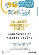 Conférence sur la Laïcité avec Nicolas Cadène le 17 mai 2022