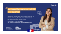 La DGCCRF ouvre les inscriptions à la session 2025 de son concours d'inspecteur de la CCRF 