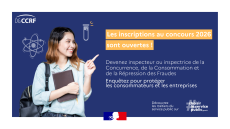 La DGCCRF ouvre les inscriptions à la session 2026 de son concours d'inspecteur de la CCRF 