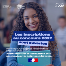 Devenez inspecteur, inspectrice de la DGCCRF